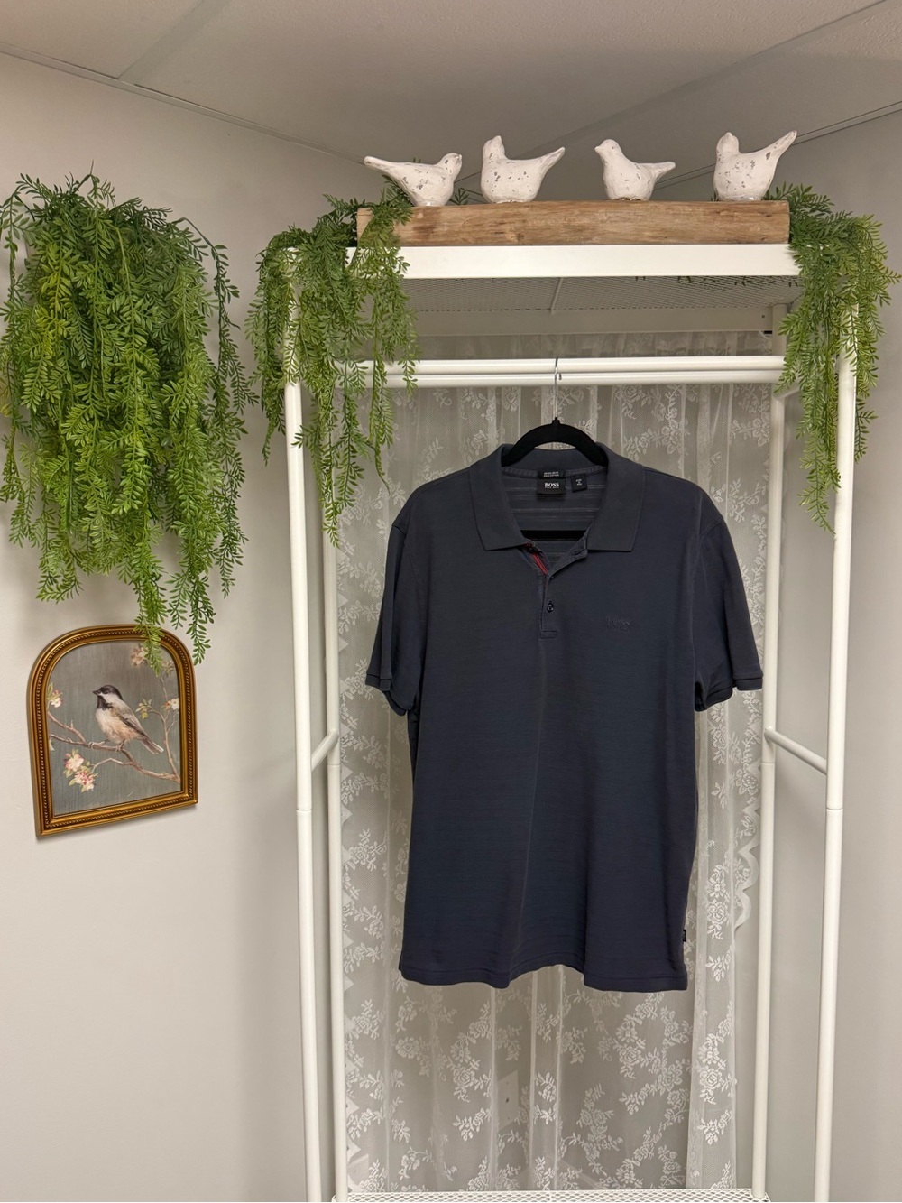 BOSS Hugo Boss Men's XL Navy Blue Polo Shirt
Classic Logo Cotton Golf Casual
